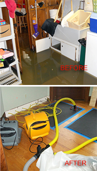 flooded basement cleanup